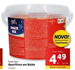Lidl Snack Day Aperitivos em Balde Emb. 500 g promoção