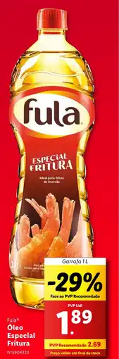 Lidl Fula Óleo Especial Fritura Garrafa 1L promoção