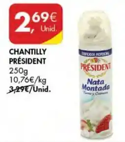Pingo Doce CHANTILLY PRÉSIDENT 250g promoção
