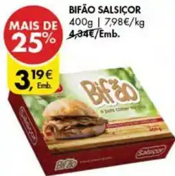 Pingo Doce BIFÃO SALSICOR 400g promoção