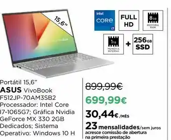 El Corte Inglés Asus computador portátil asus vivobook 15 promoção