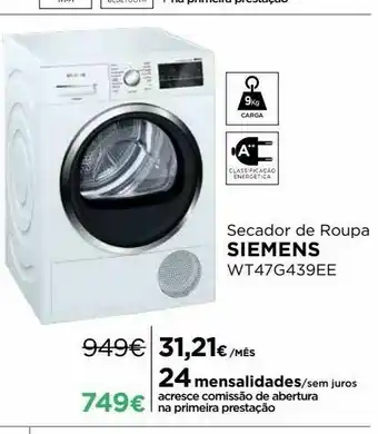 El Corte Inglés Secador de roupa siemens promoção