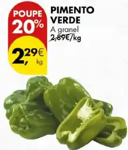 Pingo Doce PIMENTO VERDE A granel KG promoção