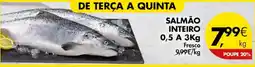 Pingo Doce SALMÃO INTEIRO 0,5 A 3Kg promoção