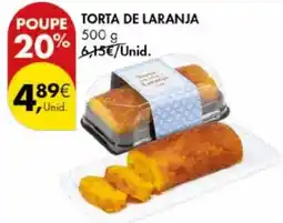 Pingo Doce TORTA DE LARANJA 500G promoção
