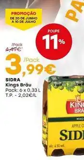 Intermarché Kings brau - sidra promoção