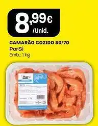 Intermarché Porsi - camarão cozido 50/70 promoção
