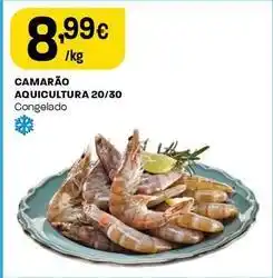 Intermarché Camarão aquicultura 20/30 promoção