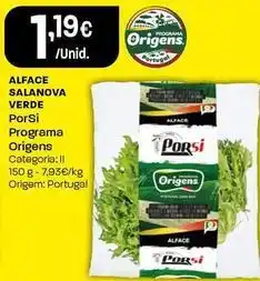 Intermarché Porsi - alface salanova verde promoção