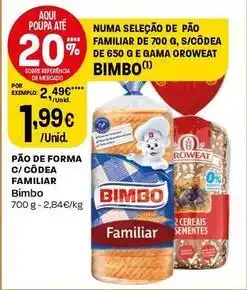 Intermarché Bimbo - pao de forma c/ codea familiar promoção