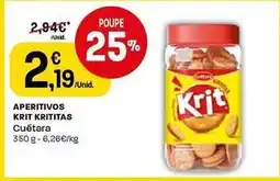Intermarché Cuétara - aperitivos krit krititas promoção