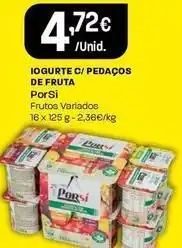 Porsi - iogurte c/ pedaços de fruta