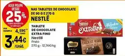 Intermarché Nestle - tablete de chocolate extra fino promoção