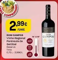 Intermarché Dom campos - vinho regional peninsula de setubal promoção