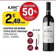 Intermarché Castelo de borba - vinho doc alentejo promoção