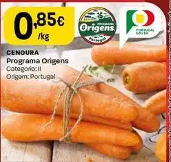 Intermarché Programa origens - cenoura promoção