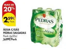 ÁGUA C/GÁS PEDRAS SALGADAS Pack 6x33cl