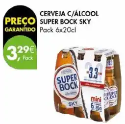 Pingo Doce CERVEJA C/ÁLCOOL SUPER BOCK SKY Pack 6x20cl promoção