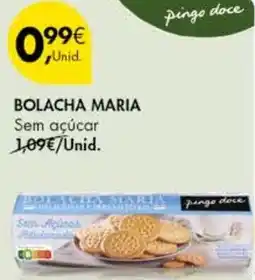 Pingo Doce BOLACHA MARIA Sem açúcar promoção