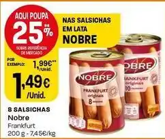 Intermarché Nobre - 8 salsichas promoção