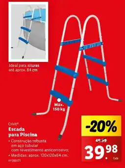 Lidl Crivit Escada para Piscina promoção