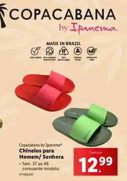 Lidl Copacabana by IpanemaⓇ Chinelos para Homem/Senhora promoção
