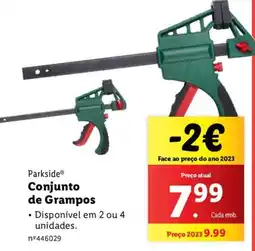 Lidl Parkside Conjunto de Grampos promoção
