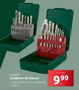 Lidl Parkside Conjunto de Brocas promoção