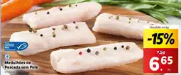 Lidl Medalhões de Pescada sem Pele Vendido ao kg promoção