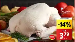 Lidl Pato Inteiro com Miúdos Vendido ao kg promoção