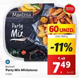 Lidl Monissa Party Mix Miniaturas Emb. 900 g promoção