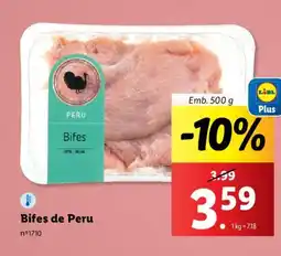 Lidl Bifes de Peru Emb. 500 g promoção
