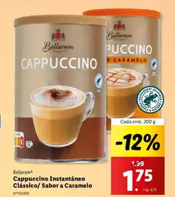 Lidl Bellarom Cappuccino Instantâneo Clássico/ Sabor a Caramelo Cada emb. 200 g promoção