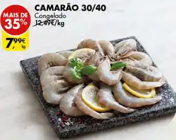 Pingo Doce CAMARÃO 30/40 congelado kg promoção