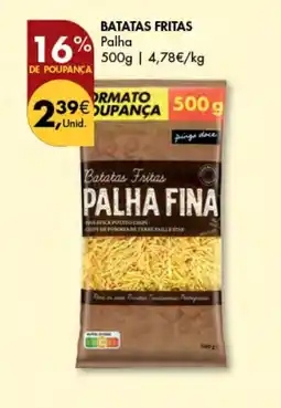 Pingo Doce BATATAS FRITAS Palha 500g promoção