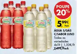 Pingo Doce ÁGUA S/GÁS C/SABOR LUSO promoção