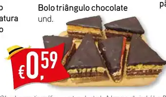 Bolama Bolo triângulo chocolate promoção