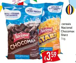 Bolama cereais Nacional Chocomax Starz 1kg. promoção