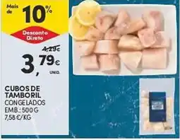 Continente CUBOS DE TAMBORIL CONGELADOS EMB.: 500 G promoção