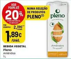 Intermarché Pleno - bebida vegetal promoção