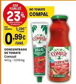 Intermarché Compal - concentrado de tomate promoção