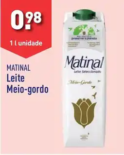 ALDI MATINAL Leite Meio-gordo 1 l unidade promoção