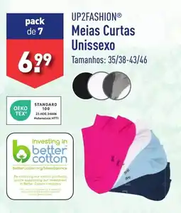 ALDI UP2FASHION Meias Curtas Unissexo promoção