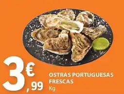 E.Leclerc OSTRAS PORTUGUESAS FRESCAS Kg promoção