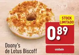 ALDI Doony's de Lotus Biscoff promoção