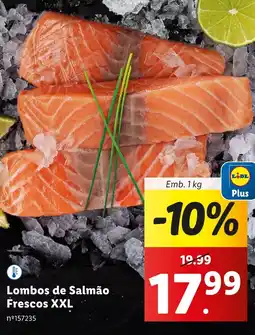 Lidl Lombos de Salmão Frescos XXL Emb. 1kg promoção