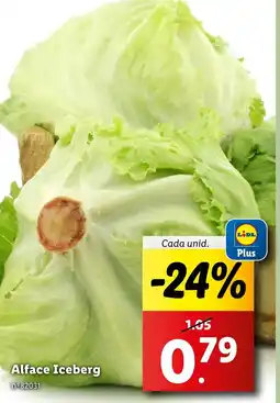 Lidl Alface Iceberg Cada unid. promoção