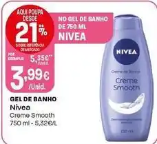 Intermarché Nivea - gel de banho promoção
