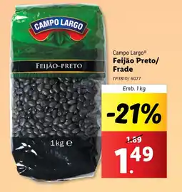 Campo Largo Feijão Preto/ Frade Emb. 1 kg