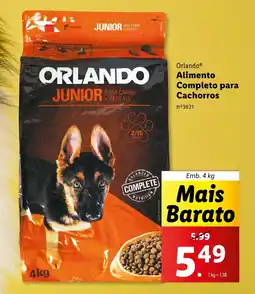 Lidl Orlando Alimento Completo para Cachorros Emb. 4 kg promoção
